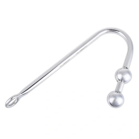 Anal 4417 Steel Stainless Pleasurable Hook Two Balls 1107